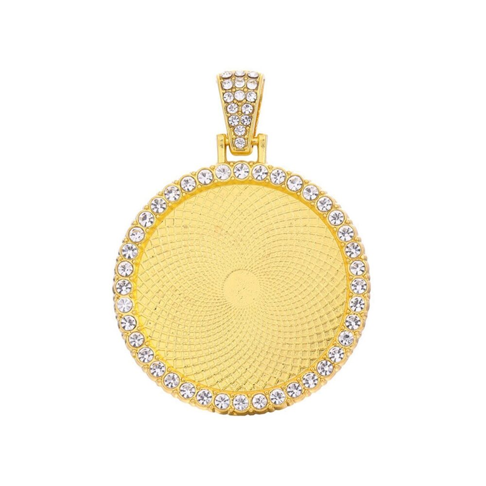 3218 10pcs 25mm 30mm Round Cabochons Pendant Bezel Trays Settings